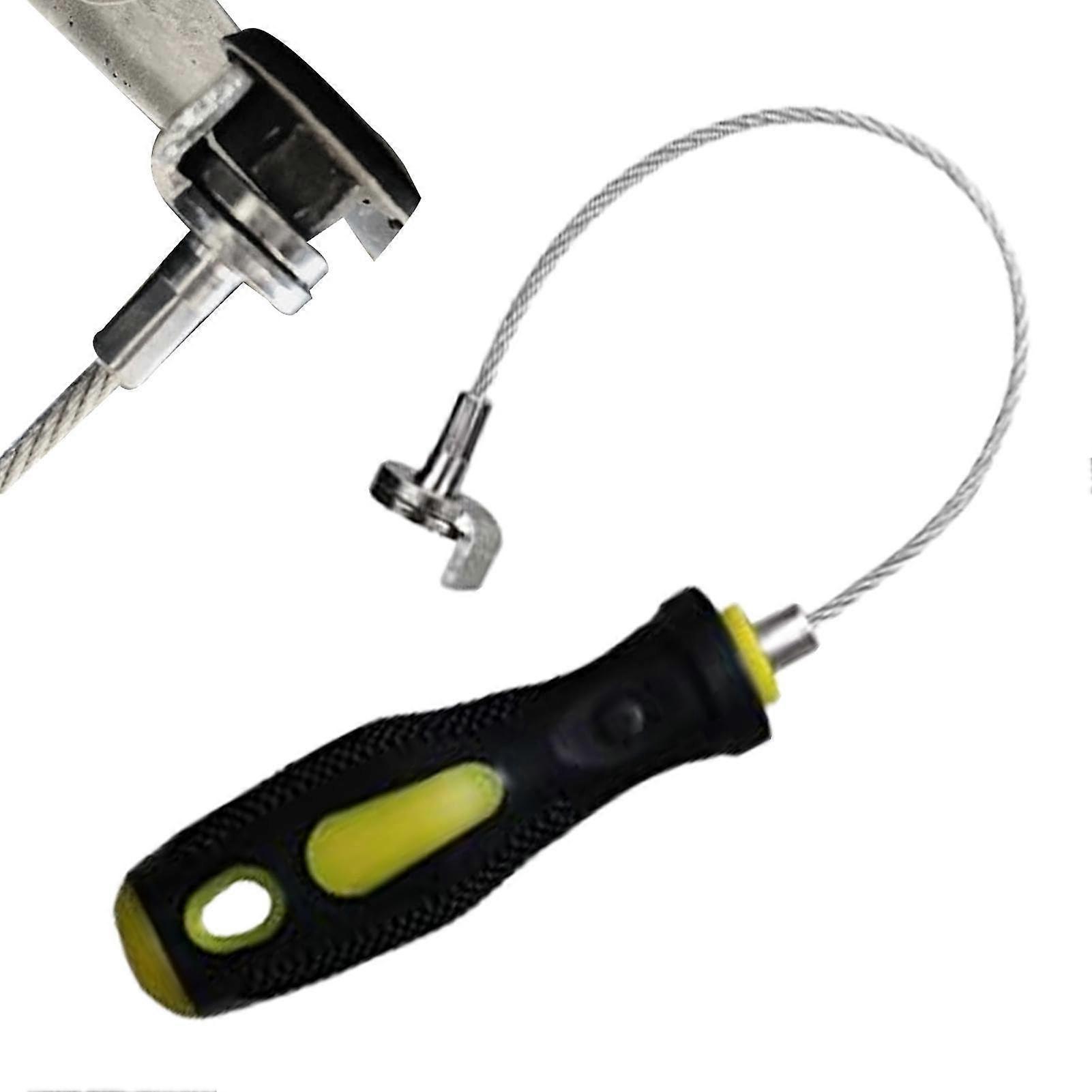 Oil Pan Plug Removal Tool Oil Drain Plug Remover Wrench Pickup Tool Strong Magnetic Key Pickup Tool Against Scalding with Ergonomic Handle