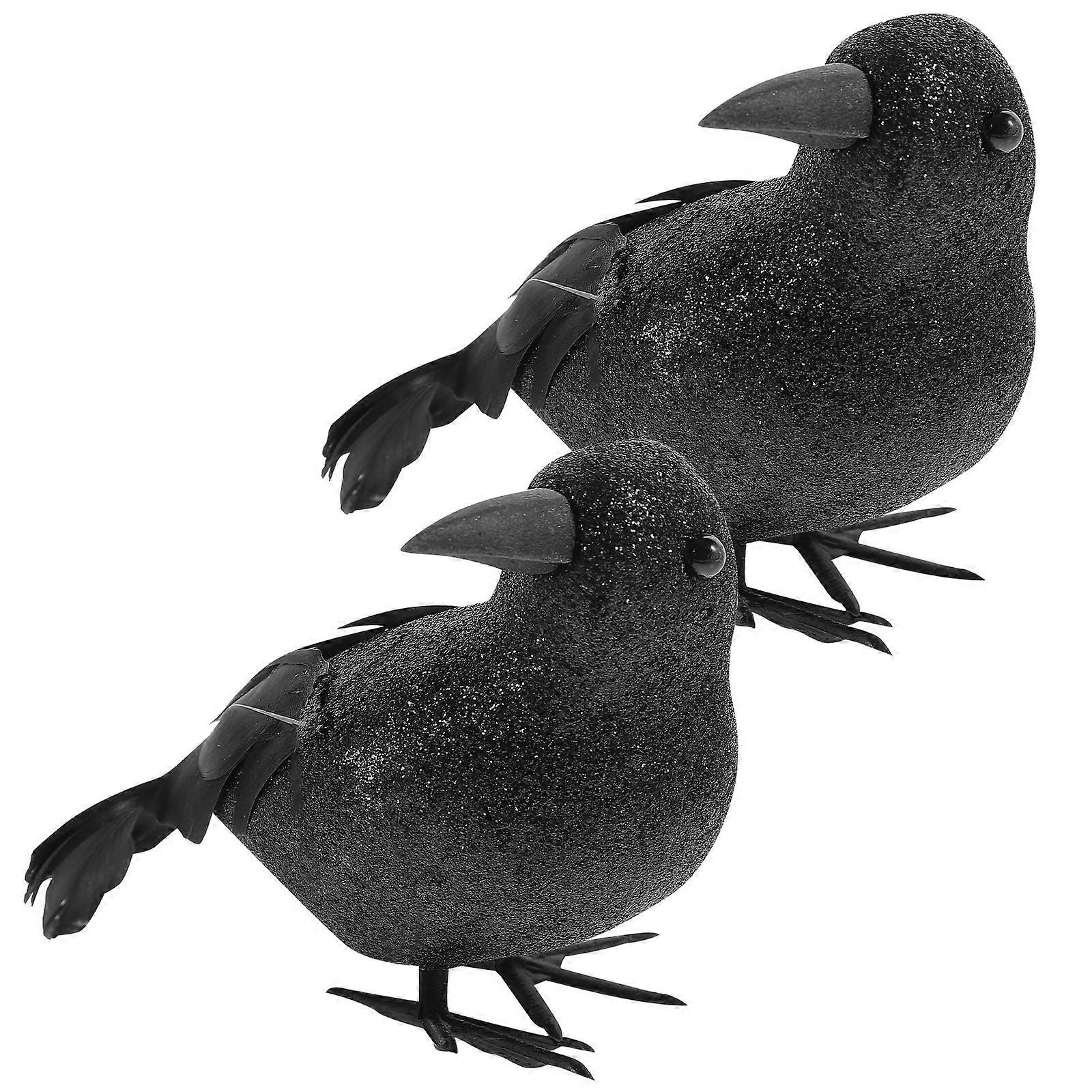 Halloween Crow Statue, Celebration Props, Suitable for Various Events