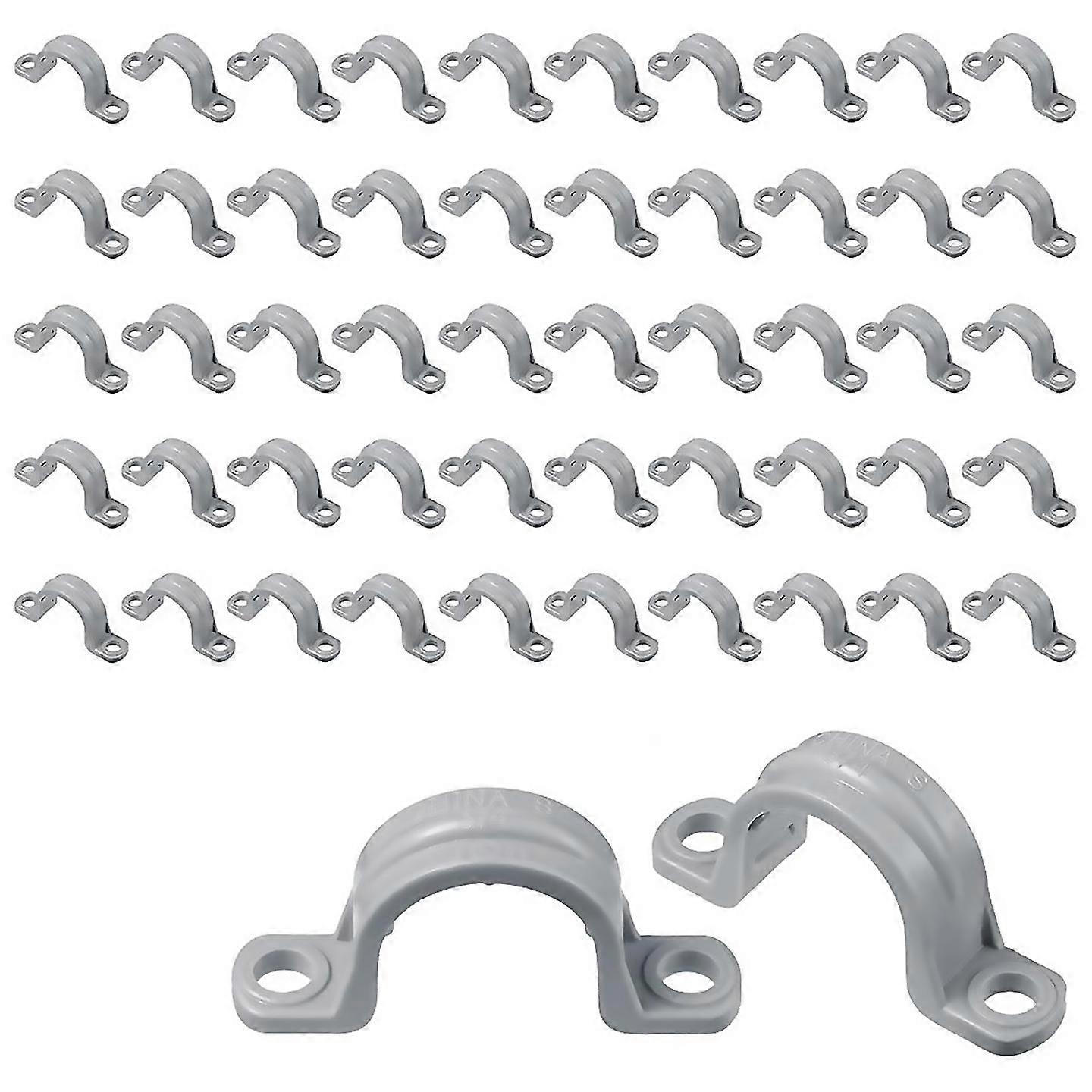 Pvc Pipe With Double Hole Plastic Conduit With Pipe Clamp 34inch