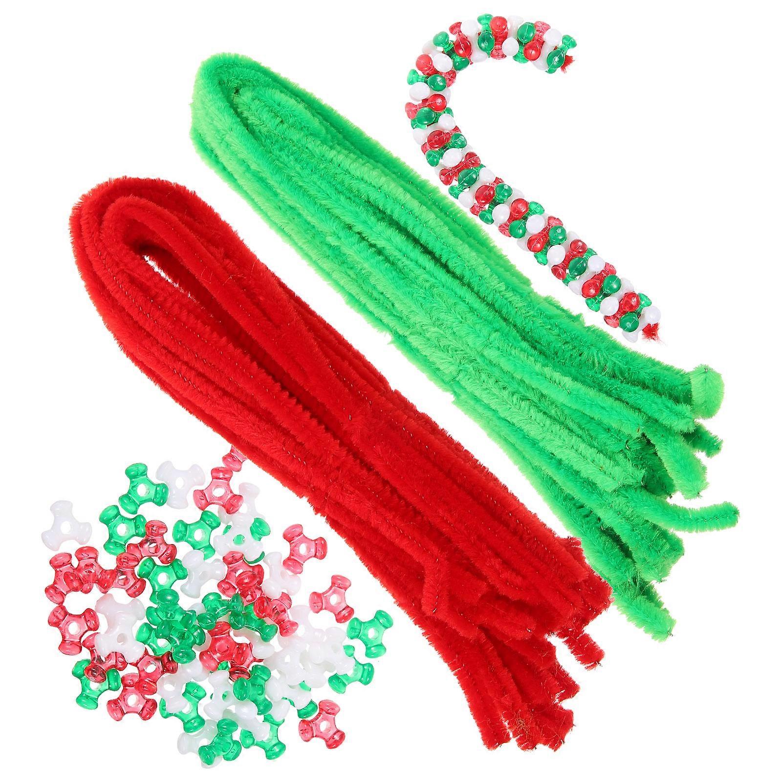 Christmas Craft Beads Set Trident Plastic Beads 1 Set For Decorative Use And DIY Projects In Multi Color