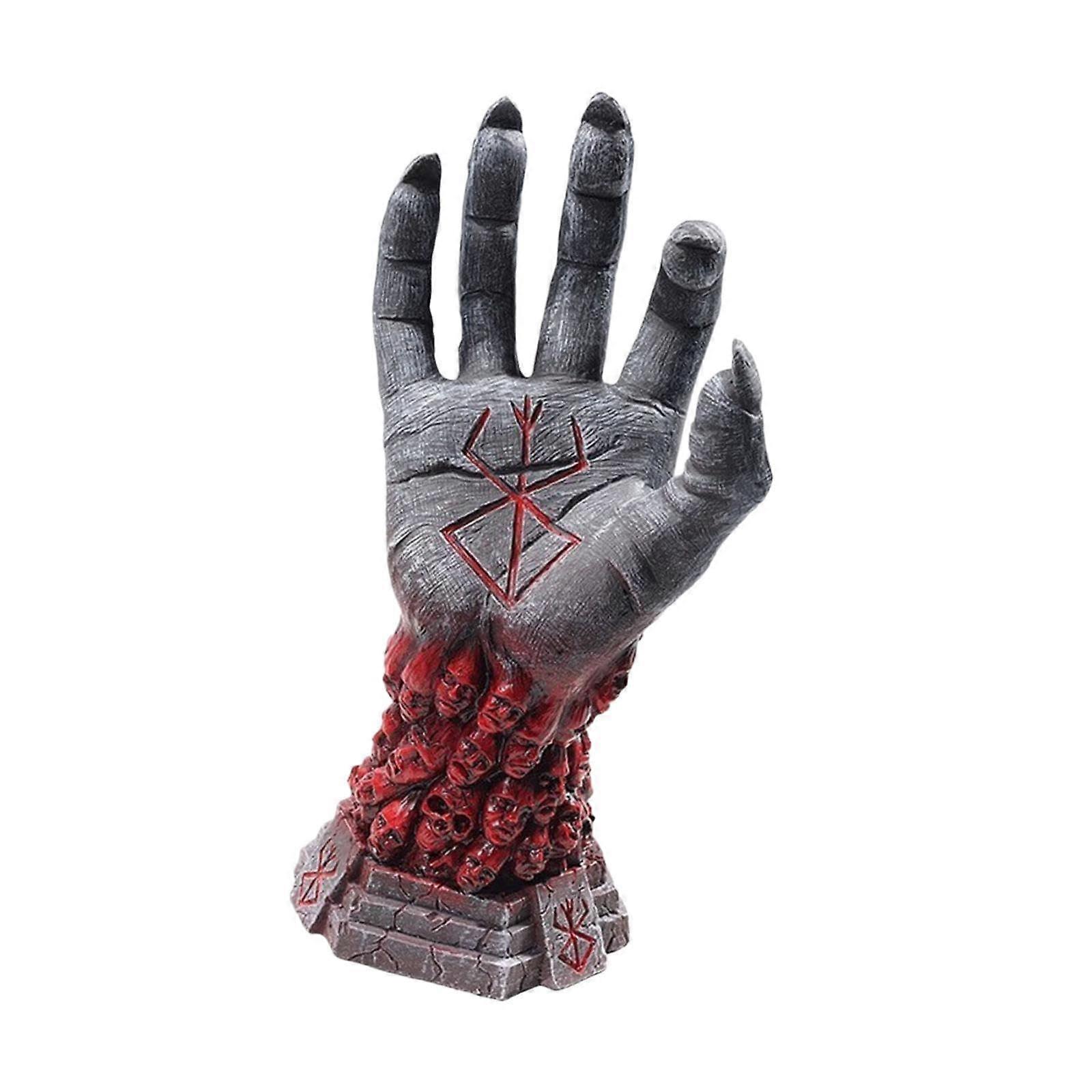Halloween Figurine Ornament God Right Hand Bookshelf Craft Controller Holder Spooky Berserk Hand