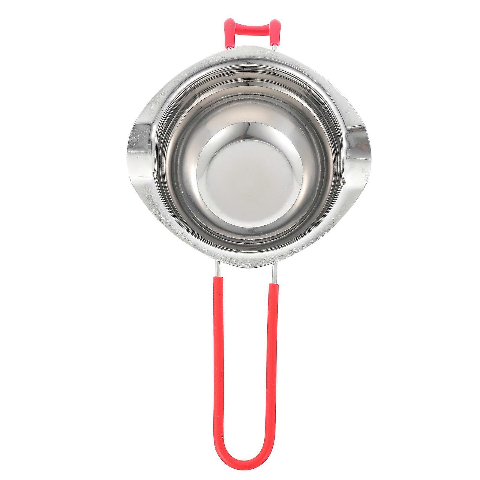 Chocolate Melting Pot 1Pack With Compact Design For Home Users In Kitchen Use Silver Stainless Steel And Material