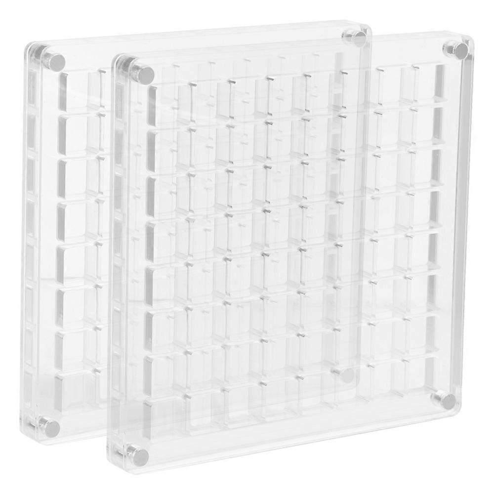 Transparent Acrylic Mini Seashell Display Box with Multi Grid Organizer – Elegant Storage for Nail Charms Collectibles, Shells and Stones