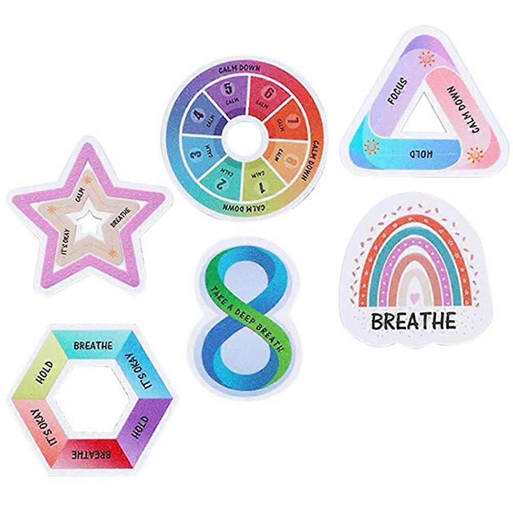 Sensory Touch Stickers 6Pcs Diamond Pattern Stickers For Computers Game Rewards Assorted Color Adhesive