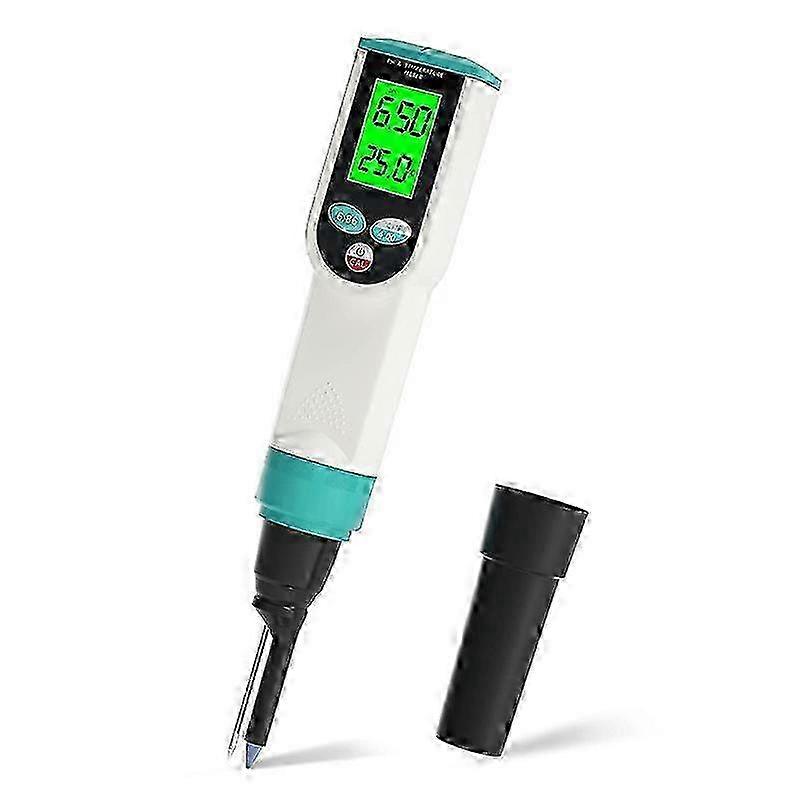 Digital PH Meter with ATC, High Accuracy Waterproof Food & Water PH Tester for Precise Temperature Measurement Edition 0813