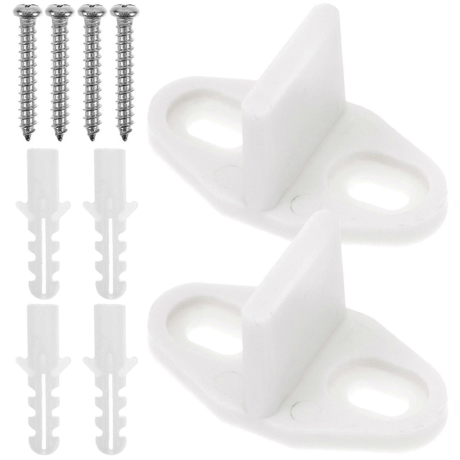 2pcs Barn Door Guide Barn Door Floor Track Stopper Floor Guide Stop Supply For Sliding Door