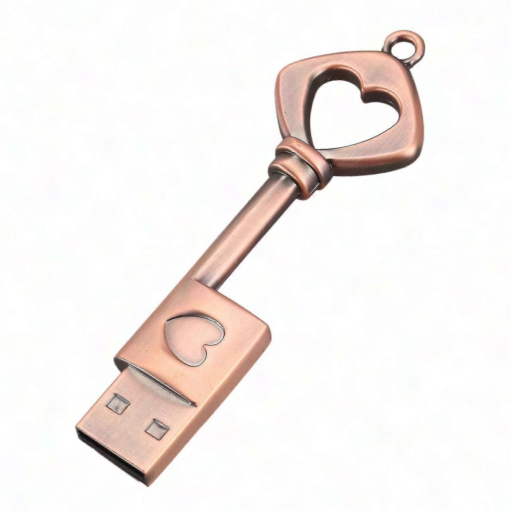 10x USB 2.0 Flash Drive in metallo con nucleo in rame puro - Chiave USB da 8 GB (rame)