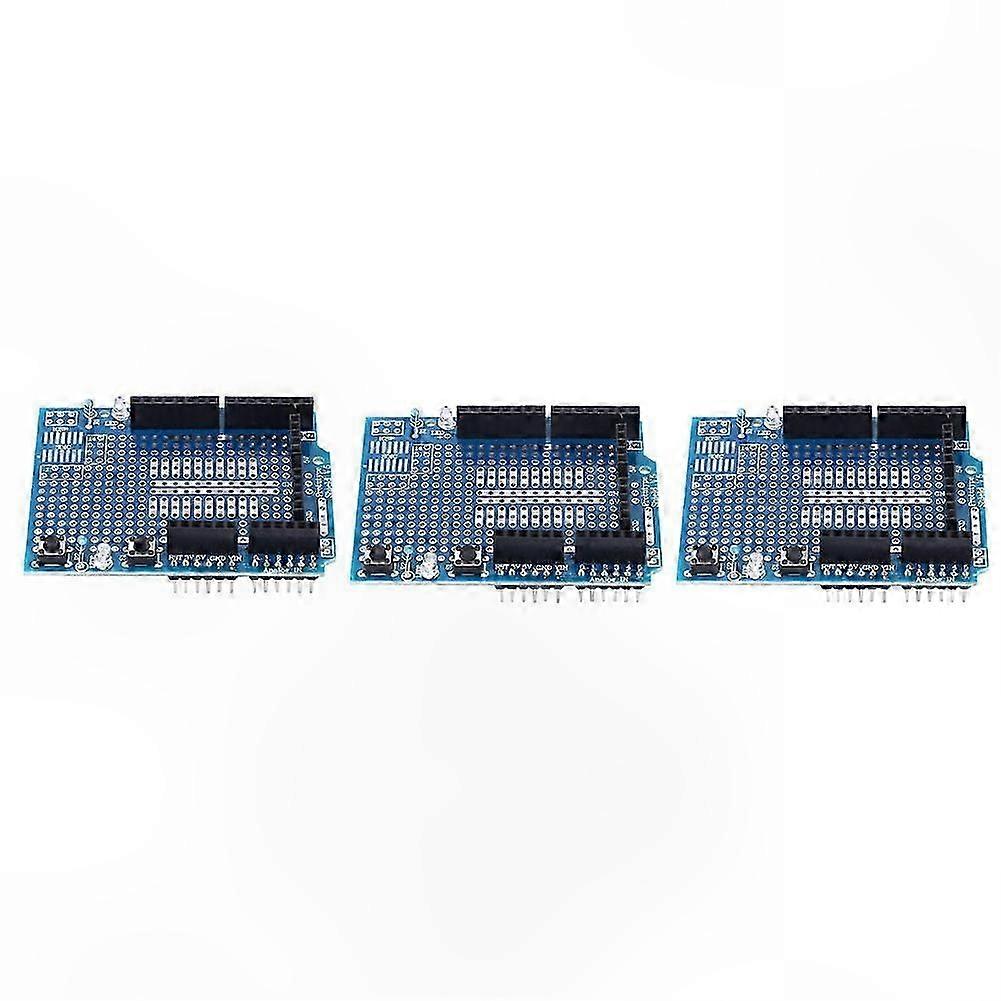 3-Pack Proto Shield Expansion Boards for Arduino-Compatible Projects