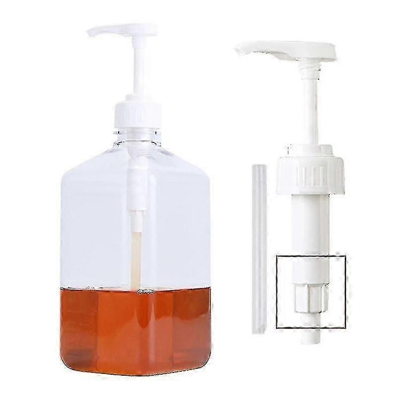 Flacon pompe transparent à double échelle de 1600 ml pour une utilisation en cuisine de sirop de café