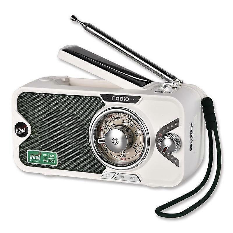 Bluetooth-högtalare multifunktionell handvevad solcellsladdning radio ficklampa ljud HG