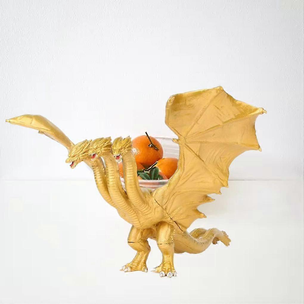Godzilla Monster Beast King Three Headed King Kidora Puzzle Star Dinosaur Large Toy Doll Handmade Model Ornaments