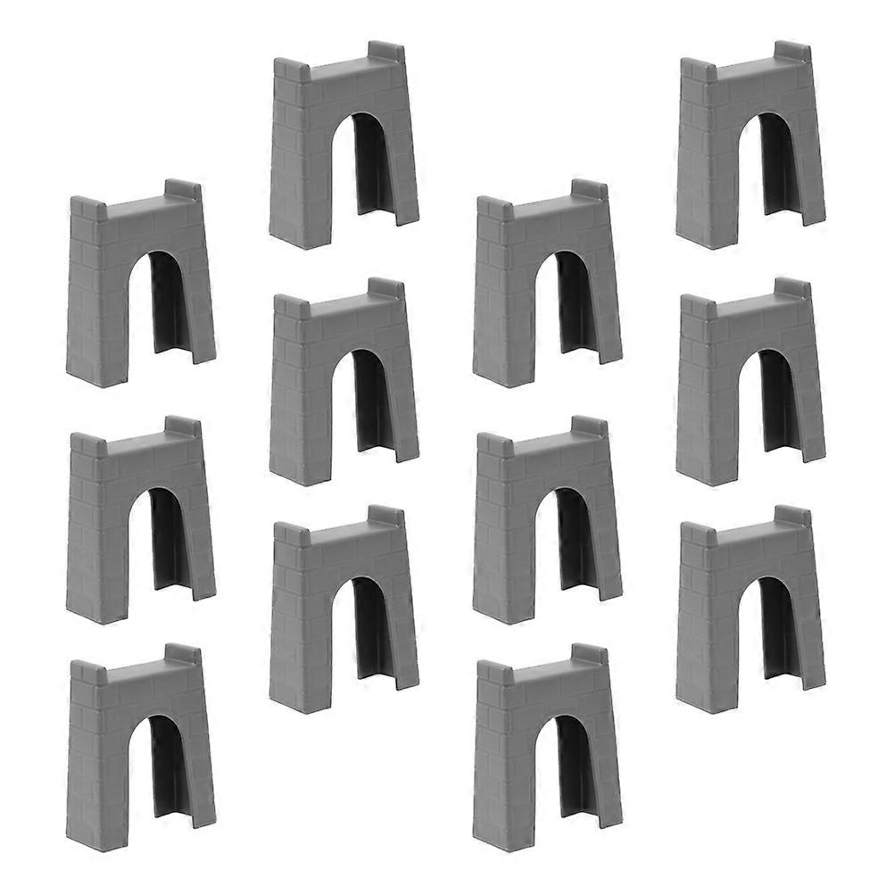 Train Track Bridge Support Pieces for Simulation with 12Pcs Bridge