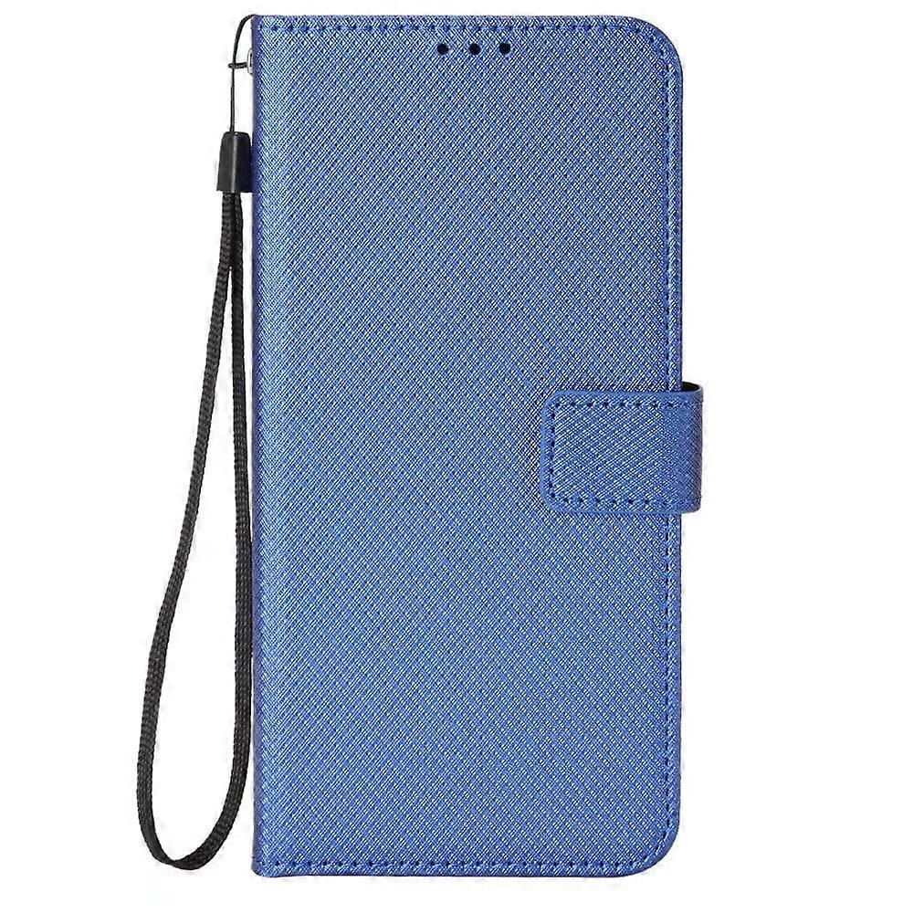 For Samsung Galaxy A26 5G Bling Sparkle Folio Case with Card Slot Blue