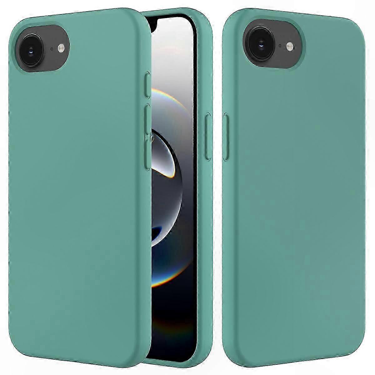 Silicone Shockproof Case for 16e - Drop Resistant Soft Green Cover