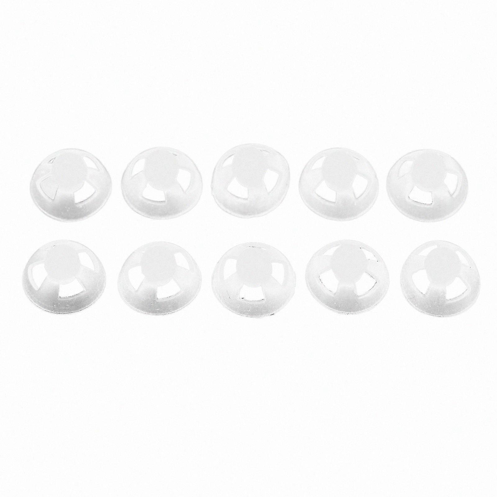 10-Pack Soft Silicone Hearing Aid Domes, 12mm Washable Ear Tips for Comfortable Use