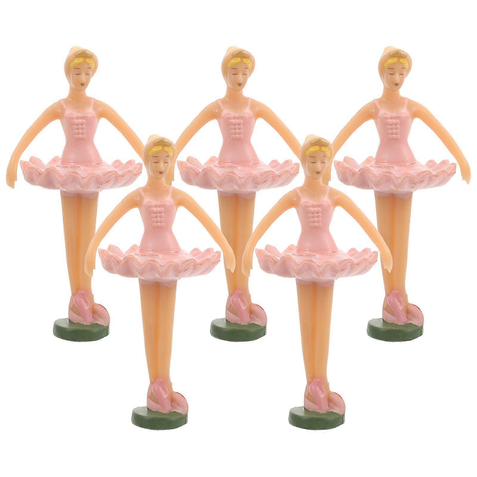 5 قطع صندوق الموسيقى دمى دمية الباليه زينة الباليه راقصة دمى الموسيقى مربع راقصة الحلي