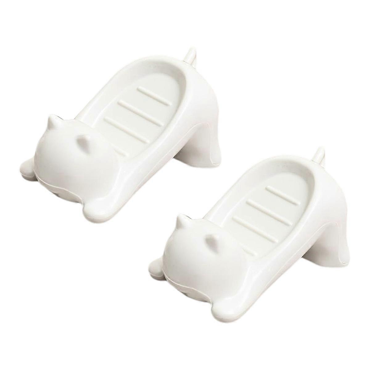 Cartoon Cat Soap Box Plastic Soap Holder