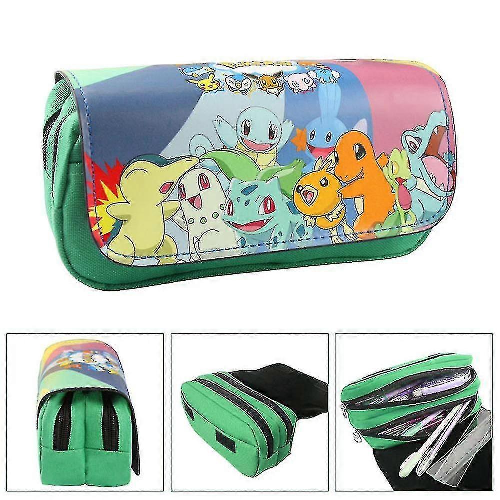 Children's Double-layer Pencil Case With Large Capacity