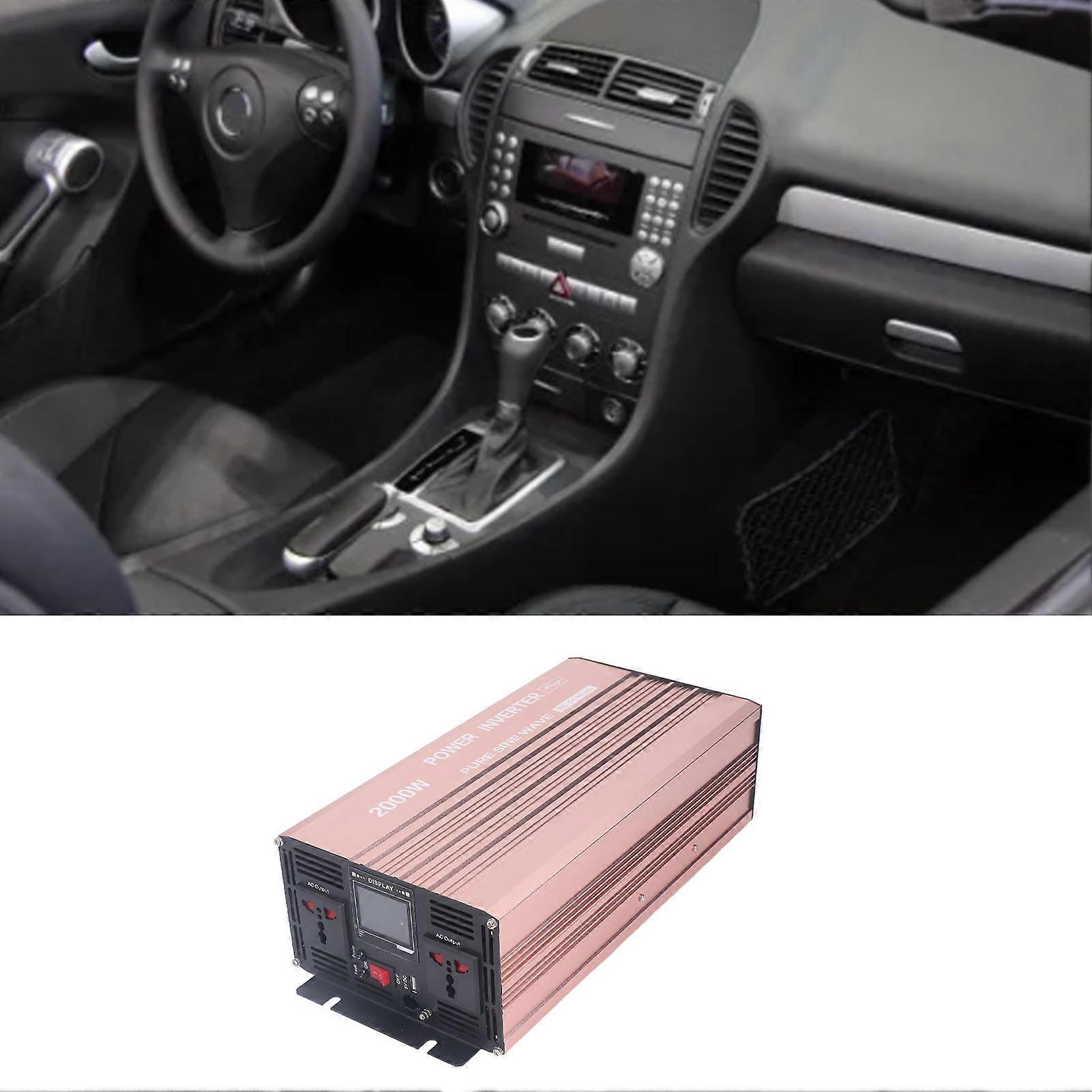 2000W reiner Sinus-Auto-Wechselrichter 24V bis 110V mit USB