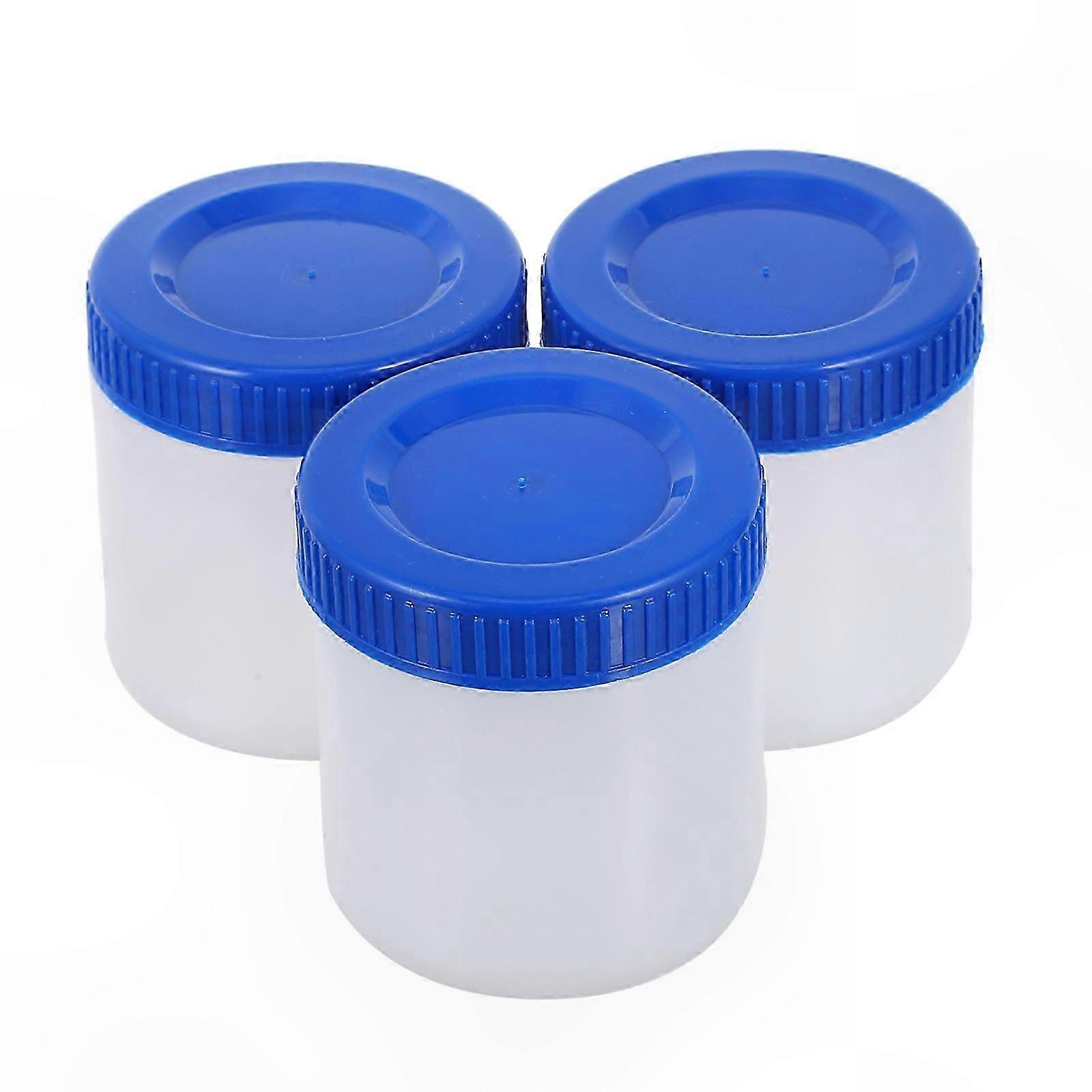 3-Pack Plastic Storage Cans with Sealed Lids for Home Organization