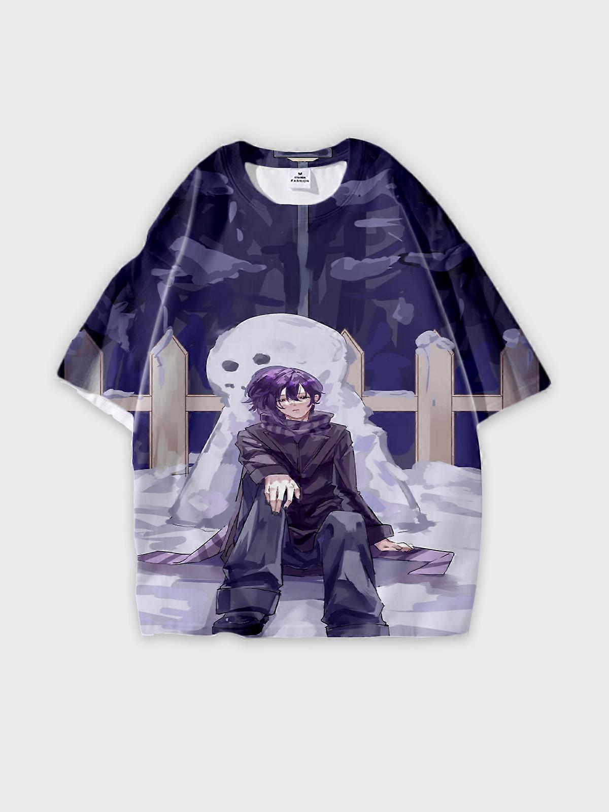 T-Shirt Short Sleeve Round Neck, Summer Casual Loose Graphic Tee, Unisex Stardew Valley Sebastian U293