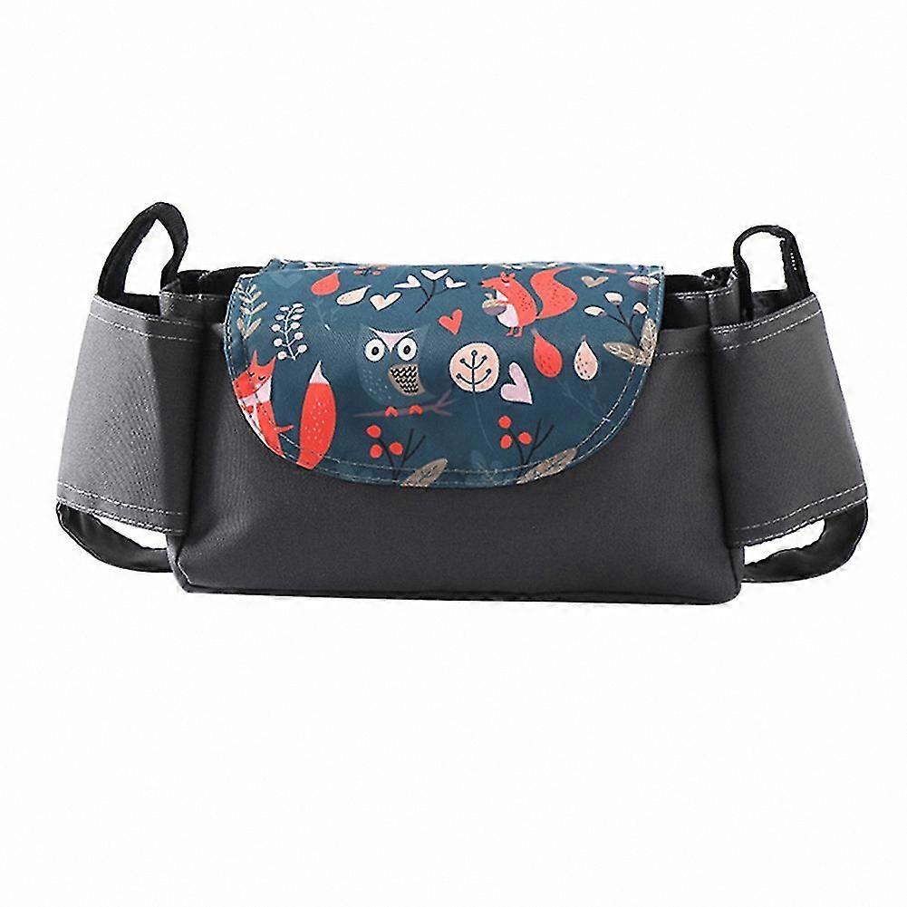 Stroller Organizer with Insulated Cup Holders & Detachable Diaper Bag - Secure Fit for Parents