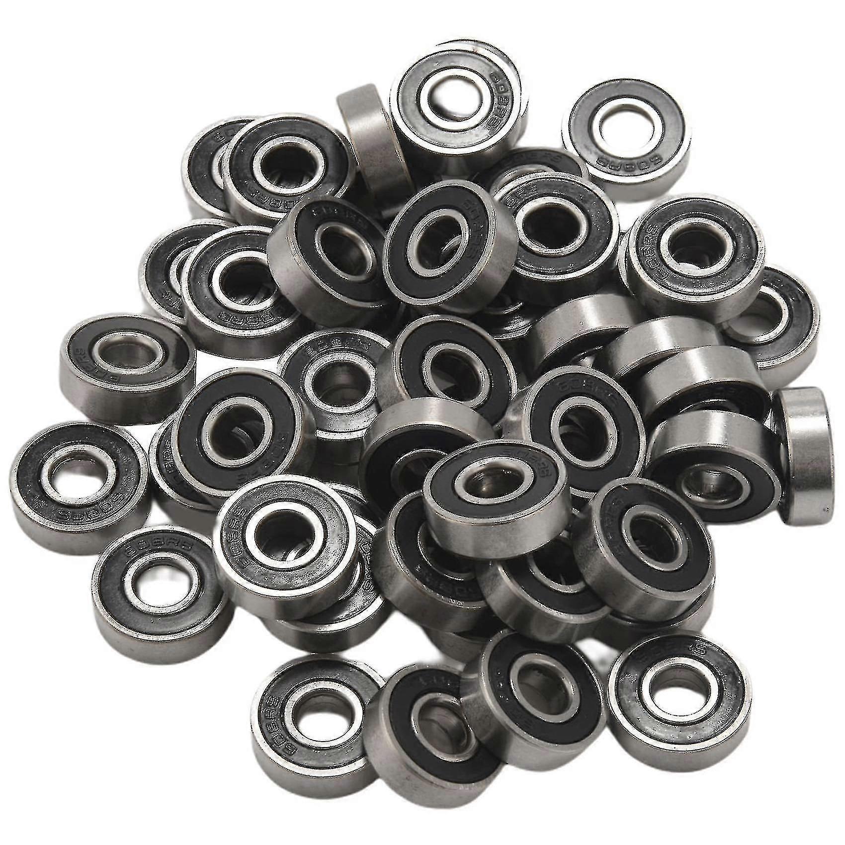 50pcs/set 608 σφαιρίδια abec-5 8x22x7 mm βαθύ χάλυβα άνθρακα αυλακιού σφραγισμένο