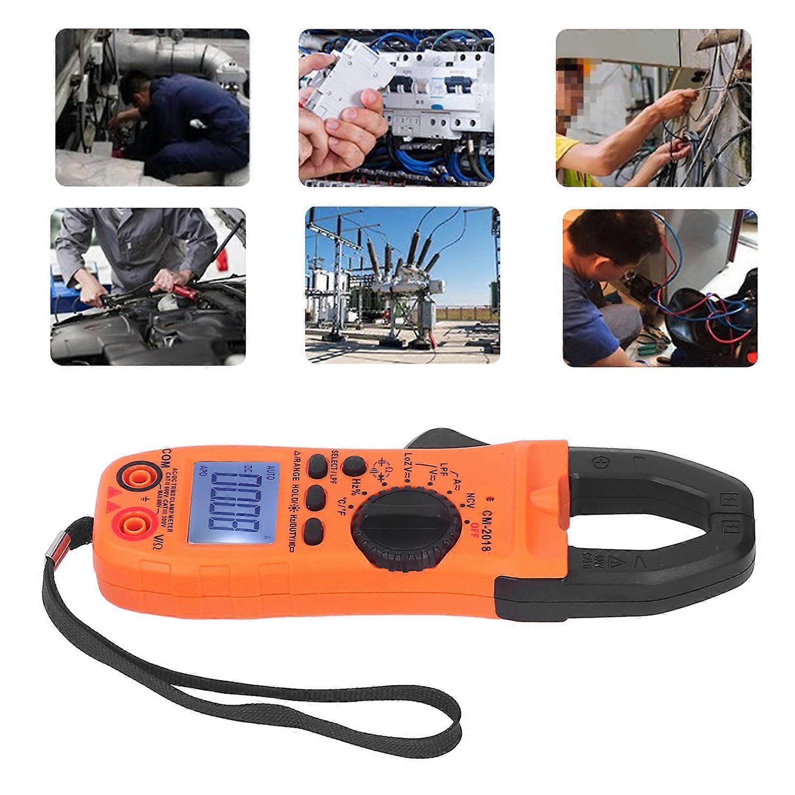 Digital Clamp Meter CM 2018 AC/DC Volt, Current, Frequency Tester