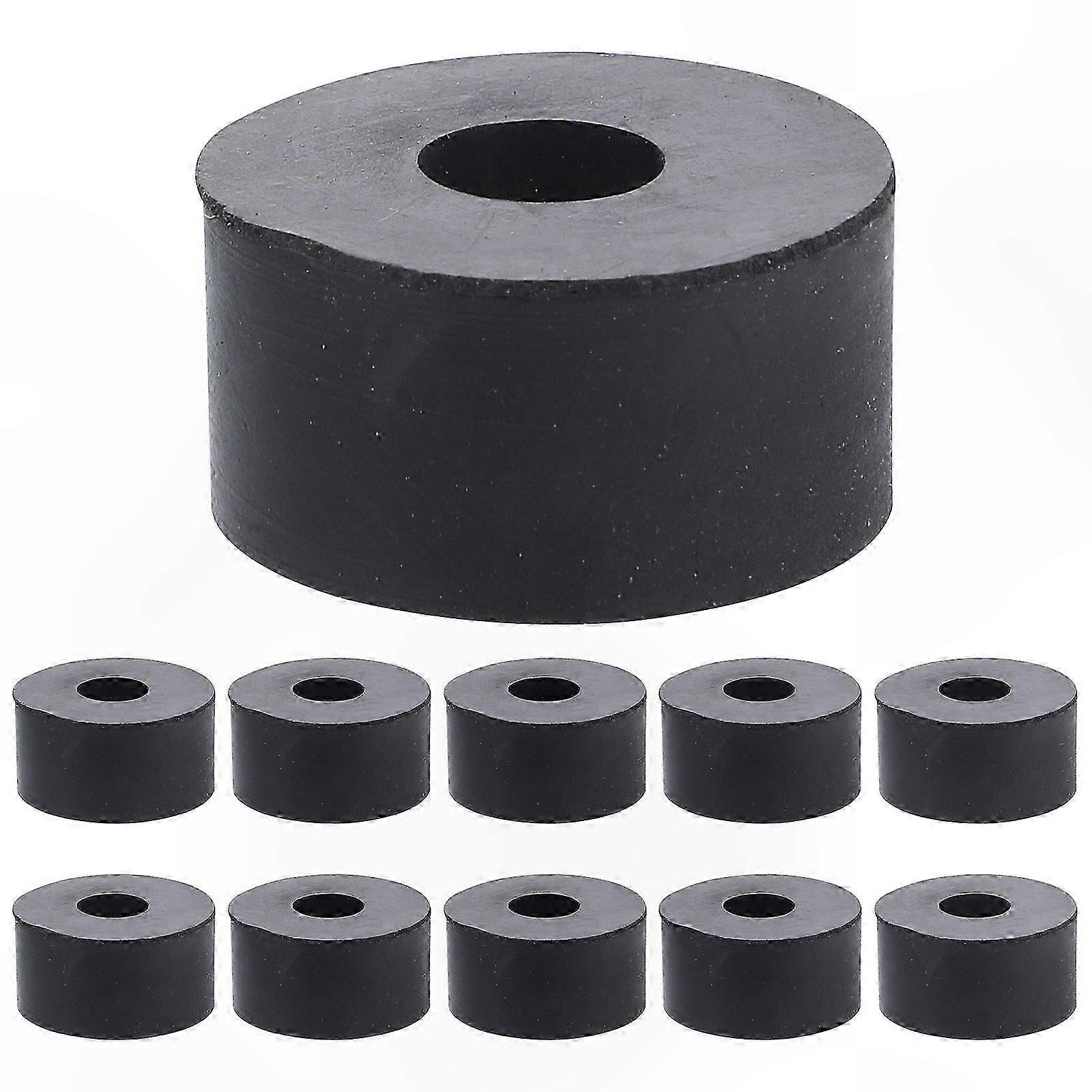 15-Pack Flat Rubber Washers for Vibration & Noise Damping