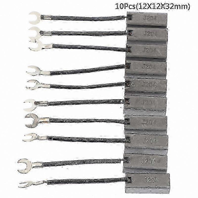 Carbon Brushes for Generator Motor Alternator - 10 Pack, Durable & Compatible Replacement Parts