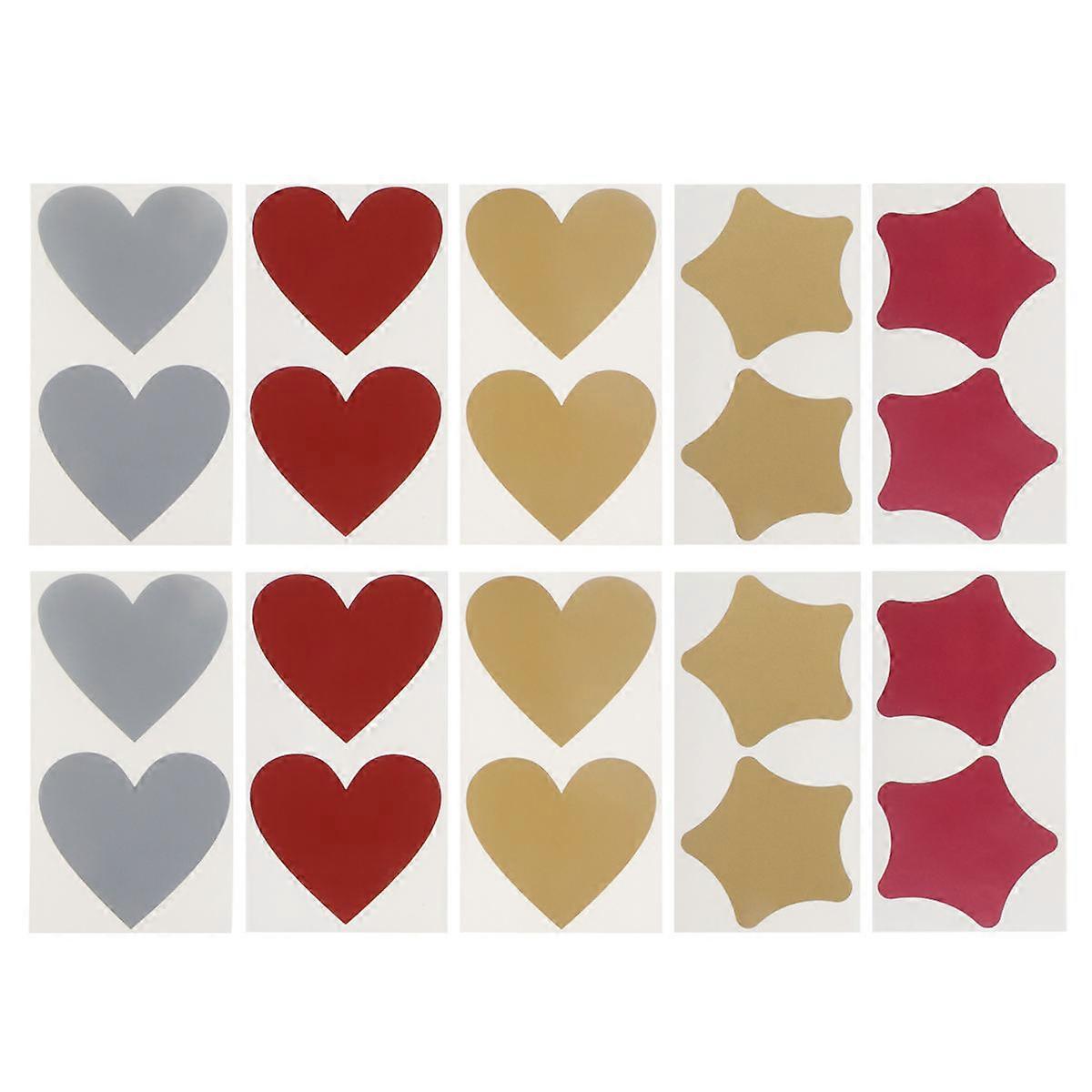 Scratch Off Stickers DIY Scratch Stickers for Creative Craft 50Pcs Set