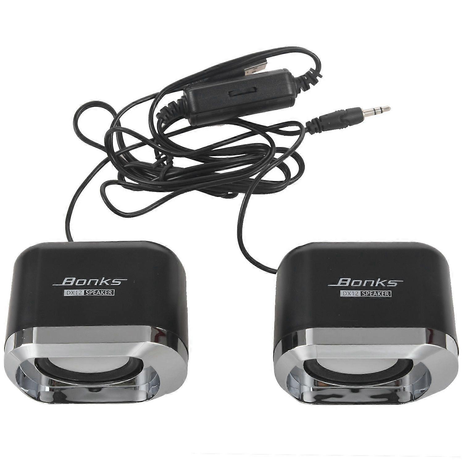 USB 2.0 Notebook Speakers Wired Stereo Mini Computer Speaker for Desktop Laptop Notebook PC MP3 MP4