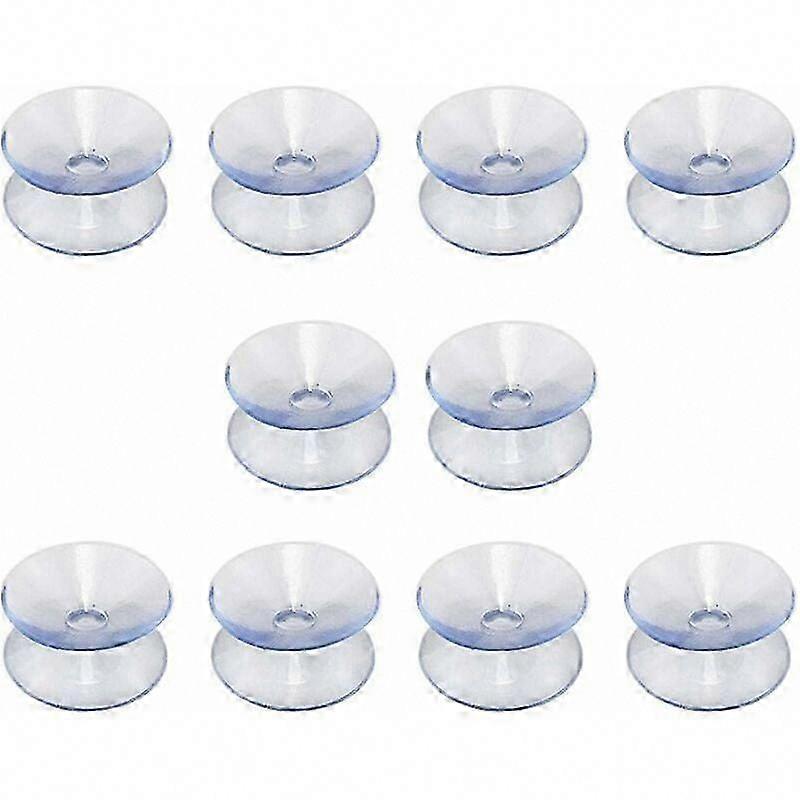 10-Piece Double-Sided Suction Cups for Glass Table Tops or Mirrors