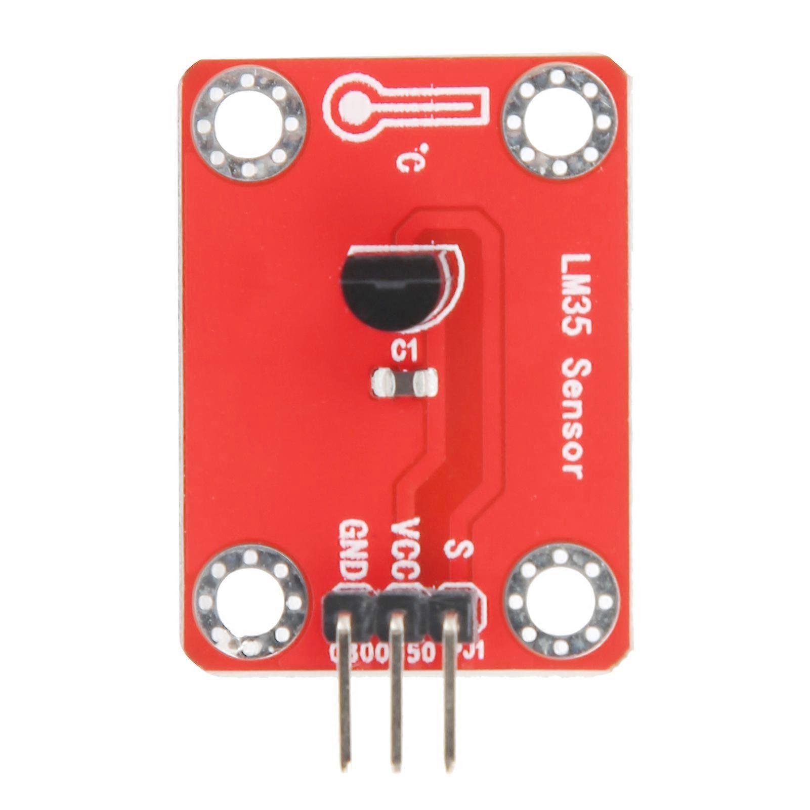 LM35 Temperature Sensor Module Compatible with Microbit 3.3V-5V DC DIY Electronic Sensor for Accurate Temperature Measurement