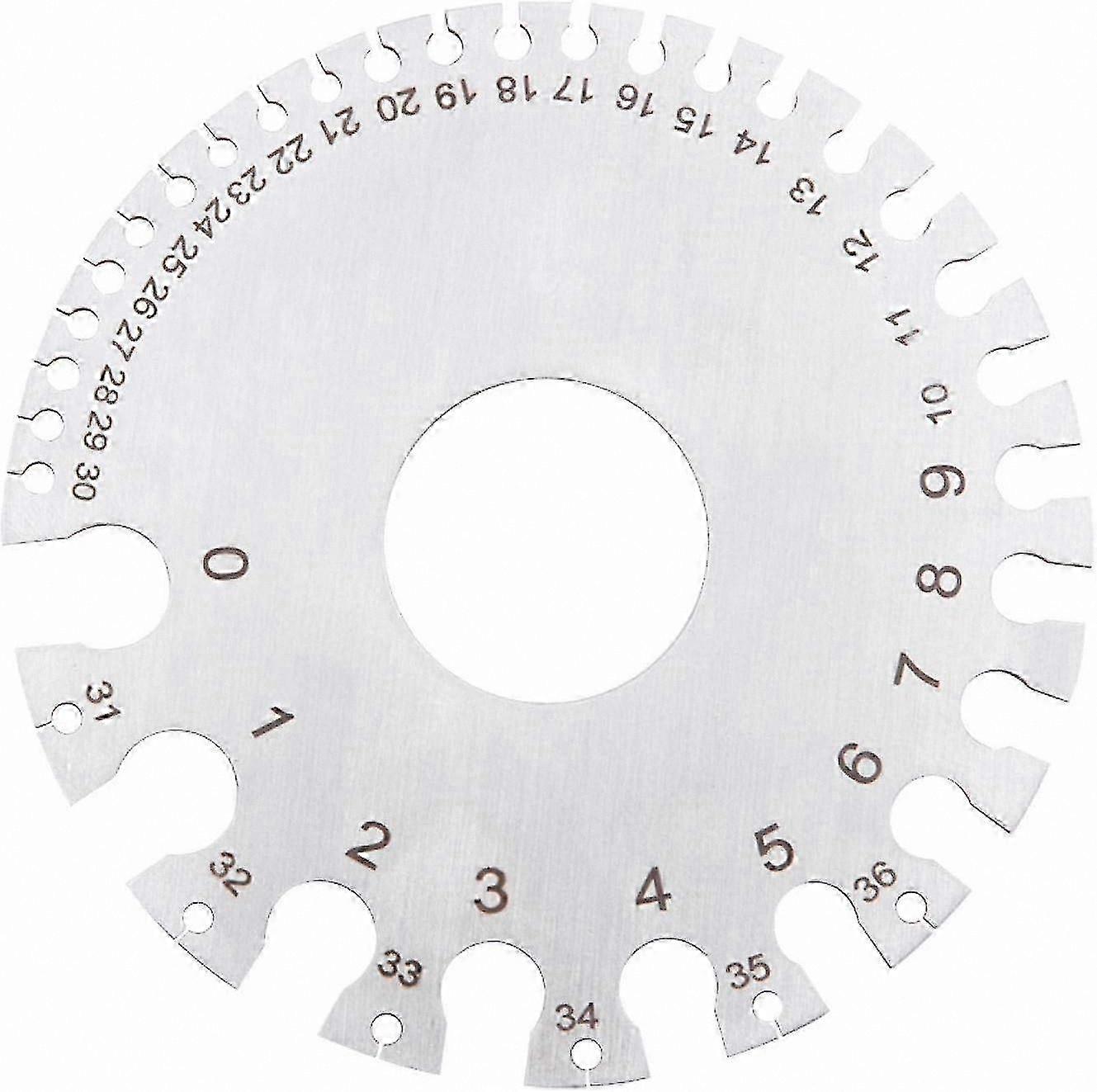 Wire Thickness Measurement Tool, 2-Sided Ruler for Diameter Testing, Stainless Steel Construction