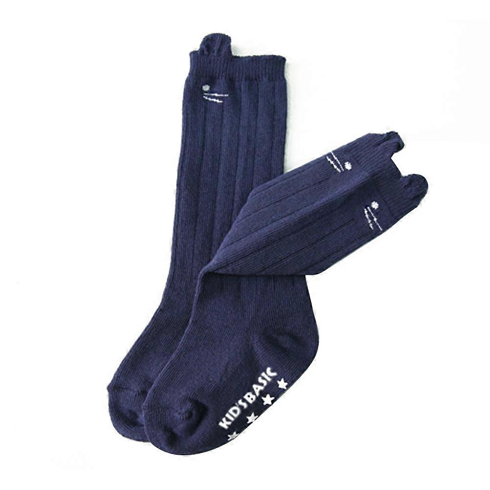 Knee High Stockings for Kids Anti-Skid Function Dark Pair