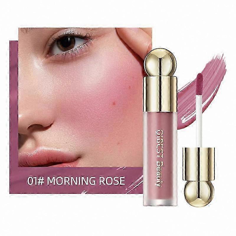 Silky Soft Mist Waterproof Liquid Blush for Face Makeup, 5 Vibrant Colors, Long-Lasting Cosmetic Solution