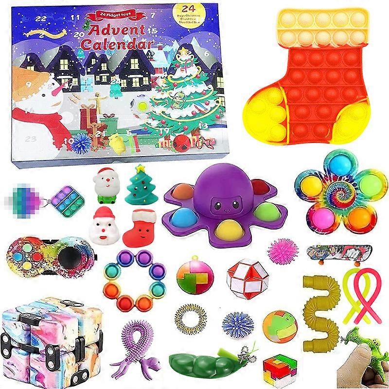 24-piece set DIY hand-torn blind box Christmas advent countdown calendar blind box Christmas blind box children's party gift Christmas toy_30