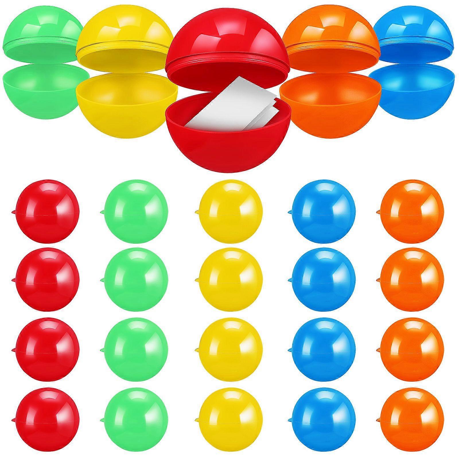 50 κοίλα εξαρτήματα λοταρίας σφαιρών λοταρίας PC πλαστικά γεμάτα για τις εκδηλώσεις της εταιρείας Σχολικές Δραστηριότητες Οικογενειακές συγκεντρώσεις