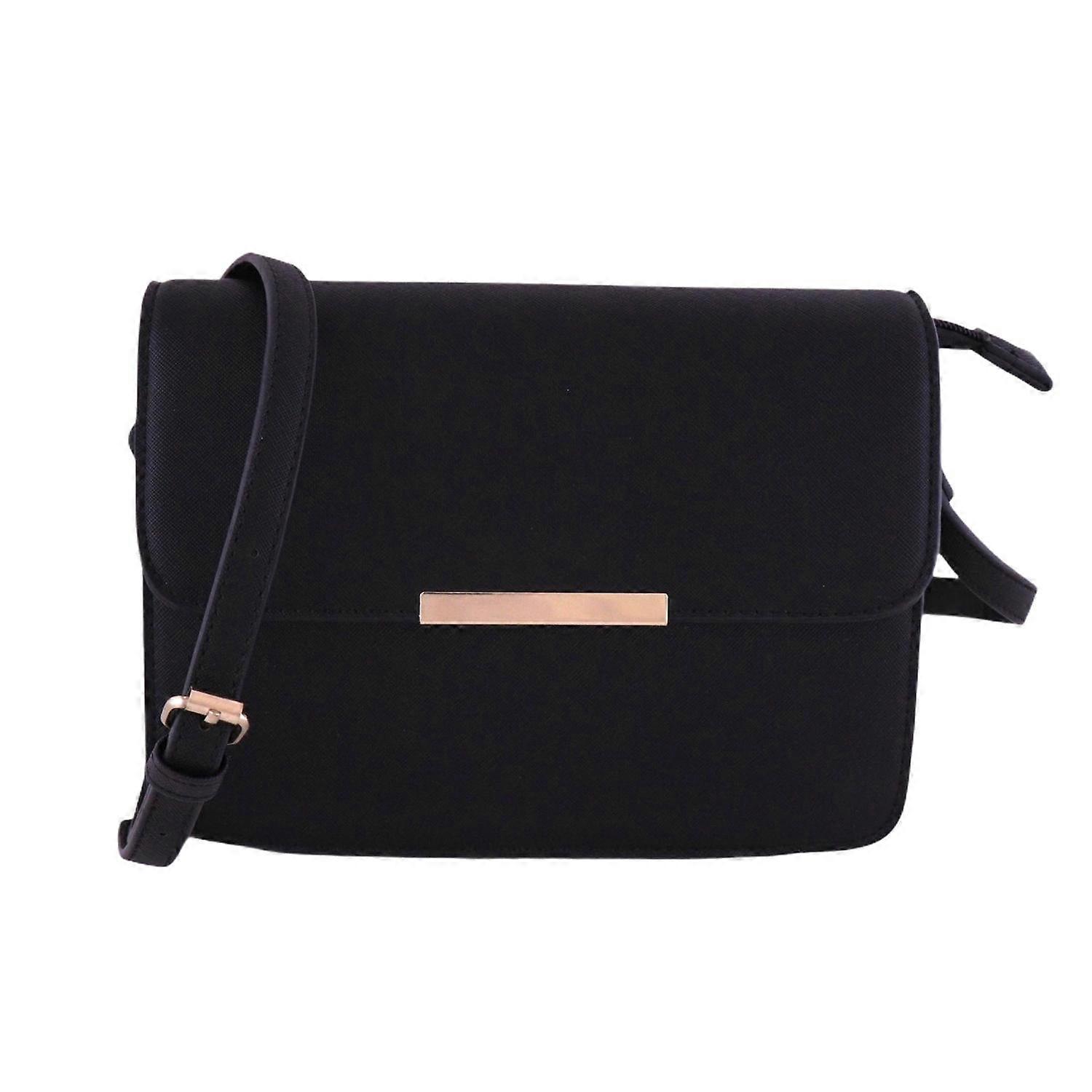 Liten axelväska i saffiano