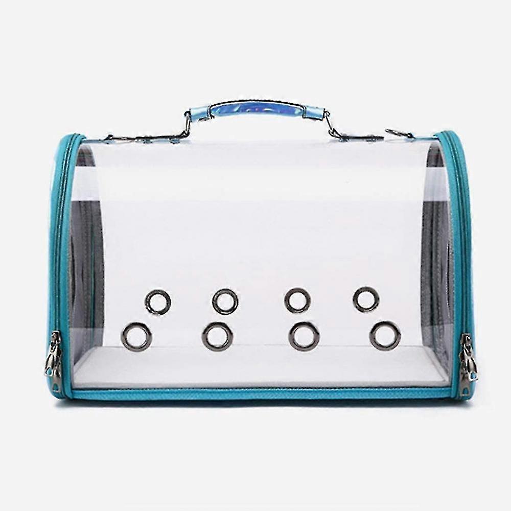 מנשא חתול שקוף, גור נושא תיק כתף נייד (כחול)