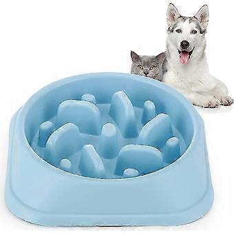 Slow Feeder Dog Bowl Blue