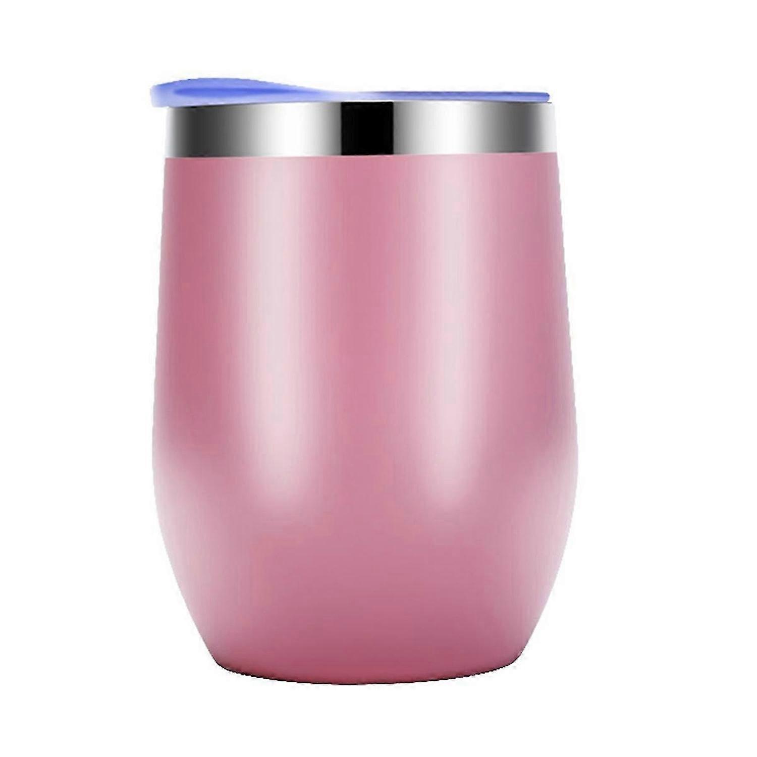 Eggshell Cup Double-layer Stainless Steel Insulated Cup Pink