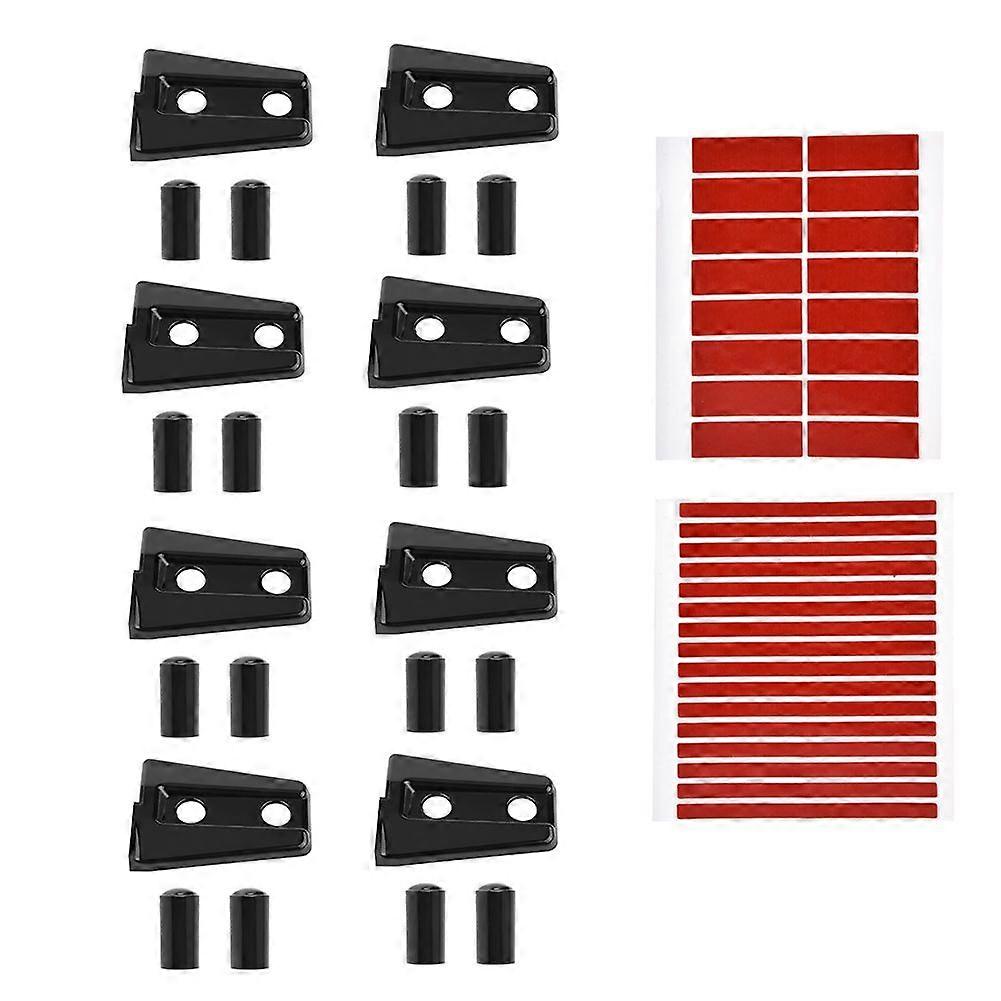 8pcs Auto Car Side Door Hinge Protector Cover Trim for Jeep Wrangler JK 4 Door 2 Door 17-18