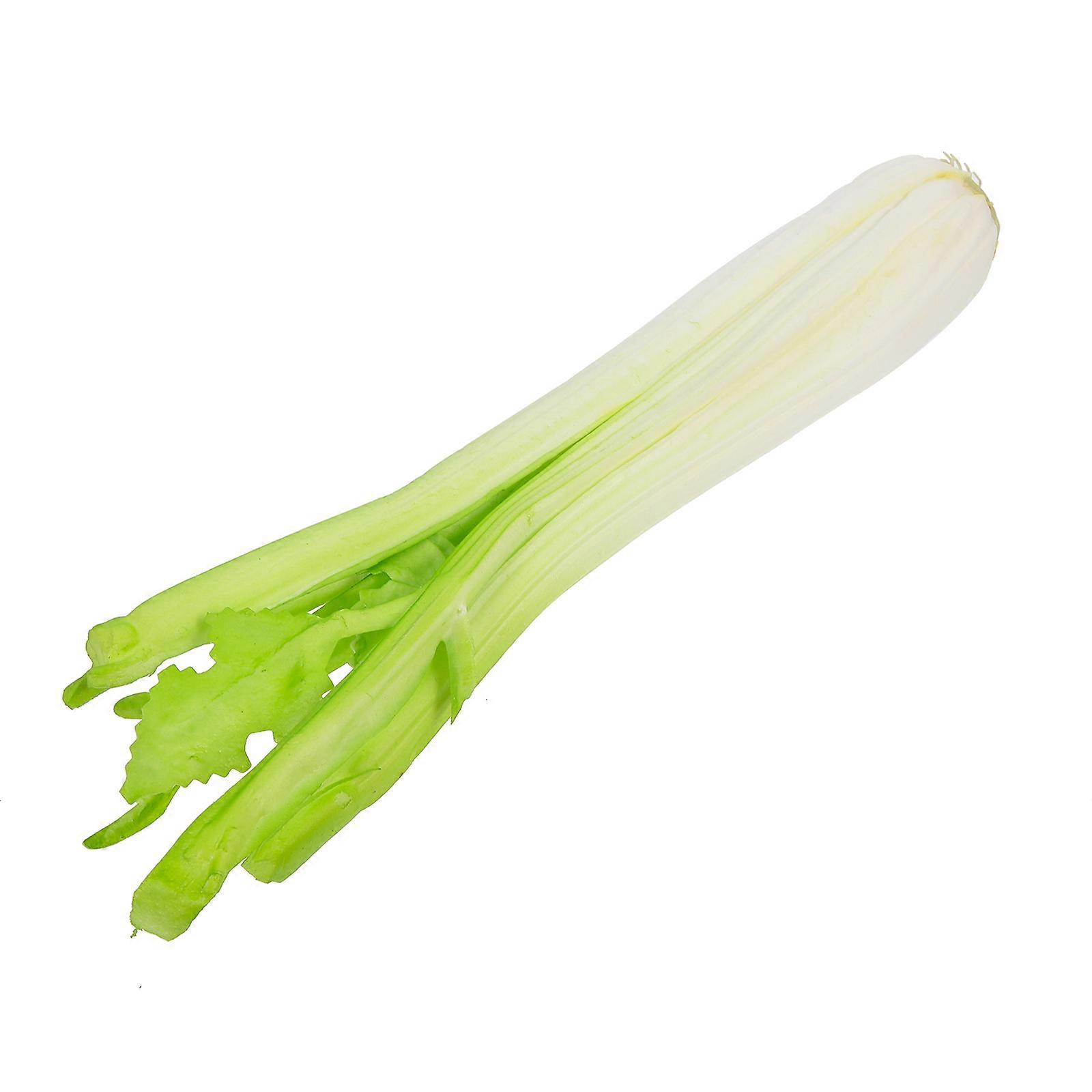 Lifelike Celery Ornament Fake Celery for Decor Light Green PU Model