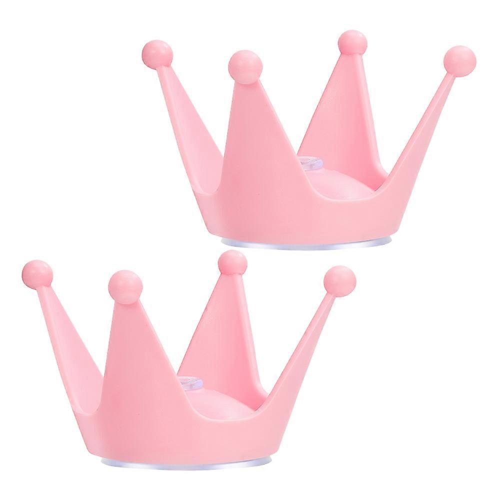 Funny Style 2Set Ornament for Women Universal Motorcycle with Strong Suction Pink