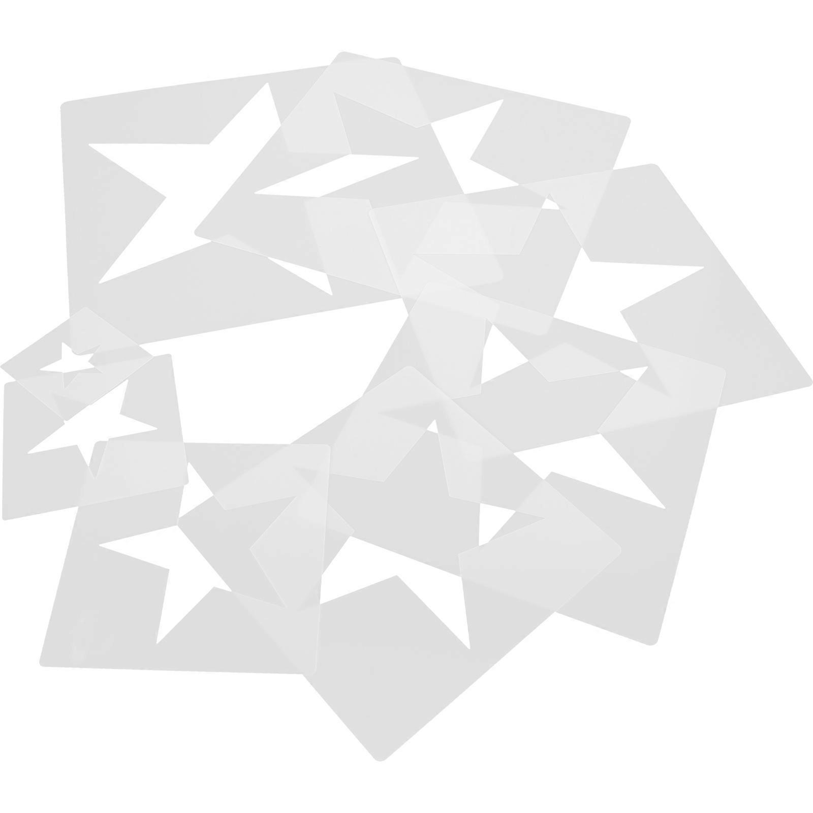 Star Template Craft Stencils for Drawing 16Pcs Durable Printing Stencils
