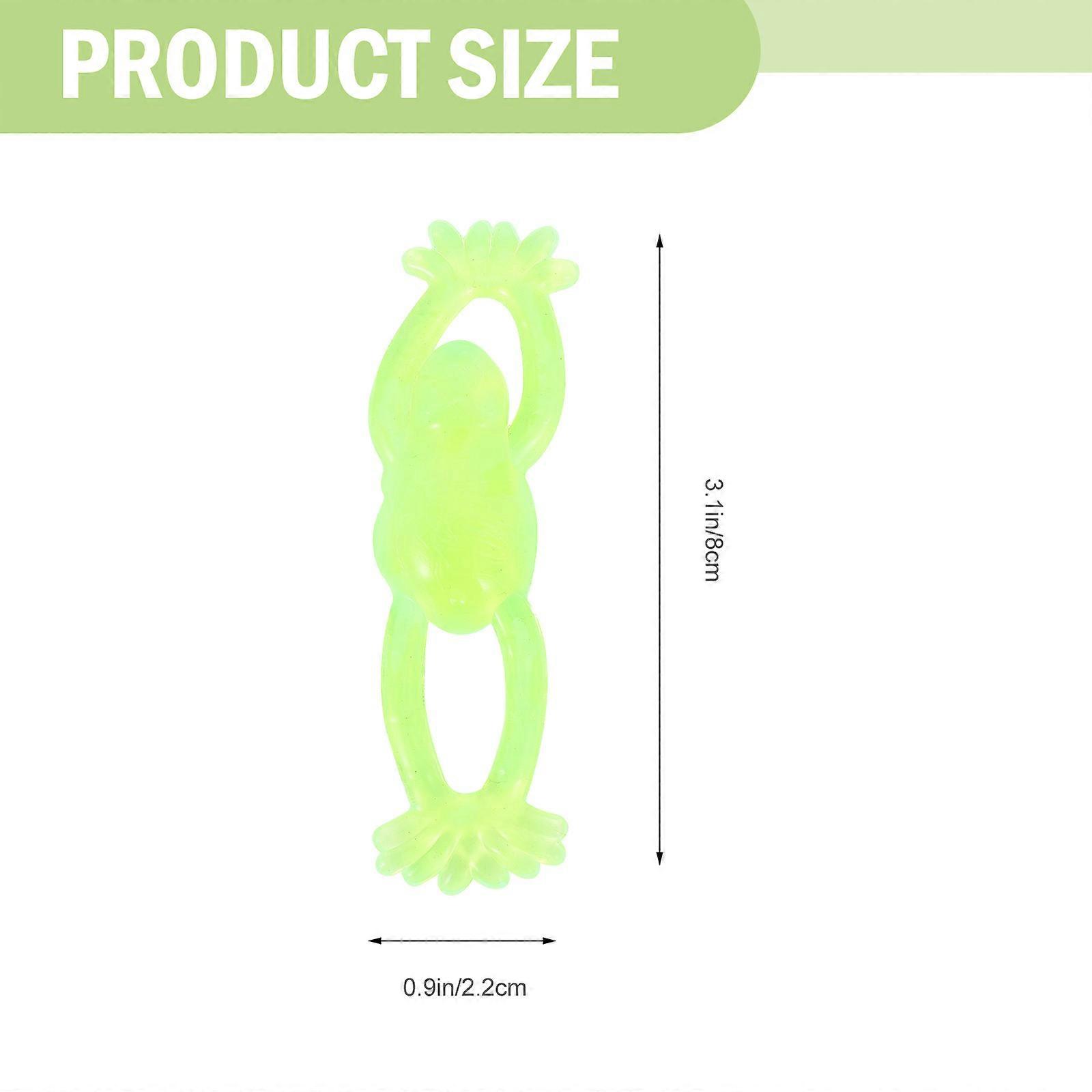 Trick Toys Frogs Shaped Party Favors Green Tpr Material Recoverability 18Pcs