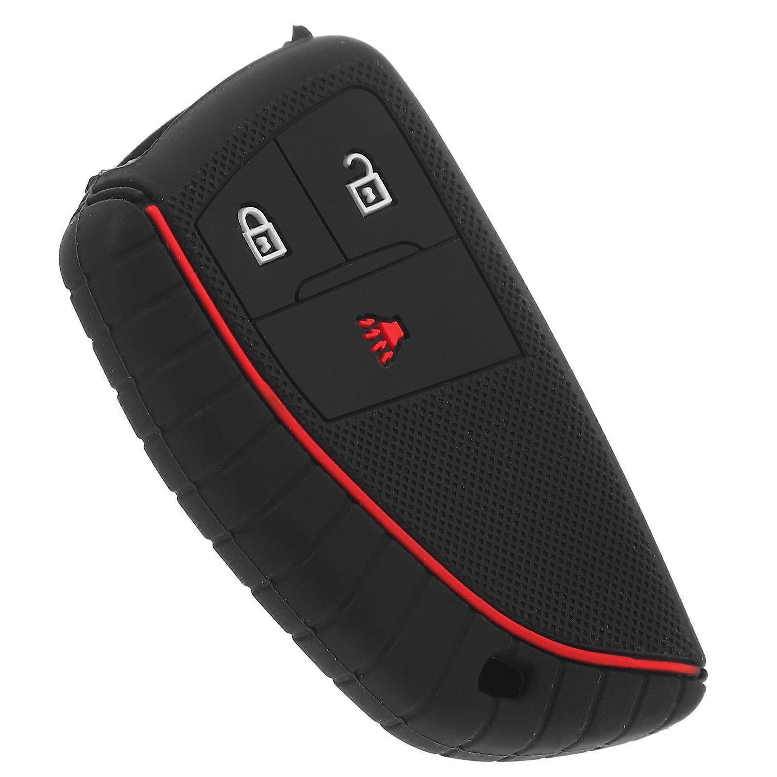 Black Key Fob Cover for Car Keys Silicone Key Case Protector 4Pcs Set