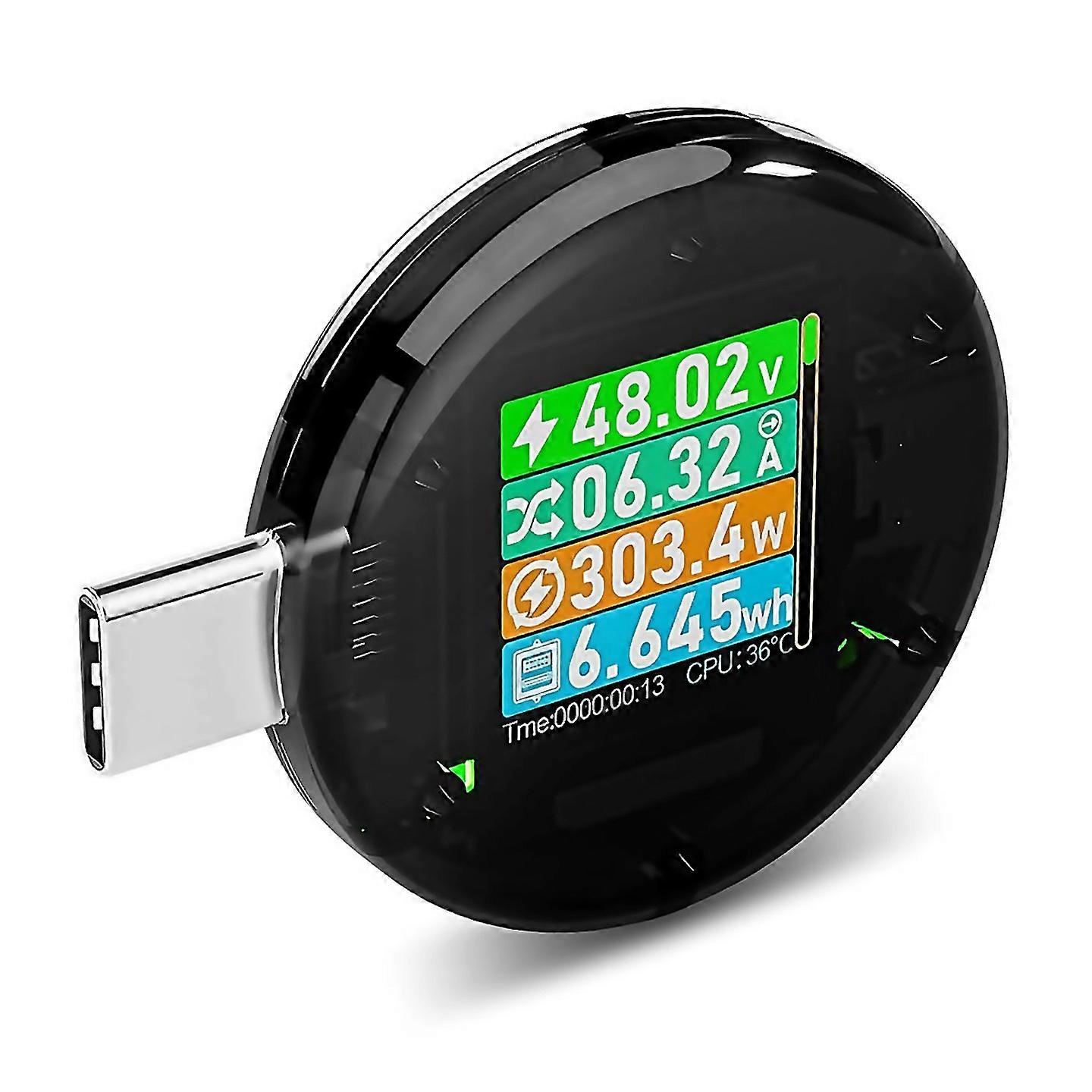 For Usb C Power Meter Tester Usb Multimeter Voltage Current Amp Volt Detector Digital Tester For Cha
